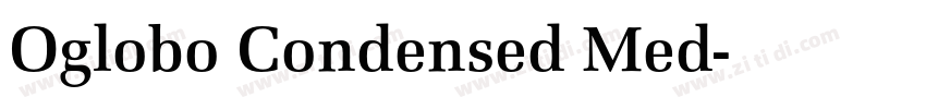 Oglobo Condensed Med字体转换